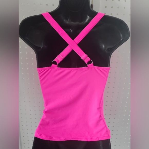 🆕Neon Pink Tankini Top Only – Size Small – NWOT - Picture 3 of 4